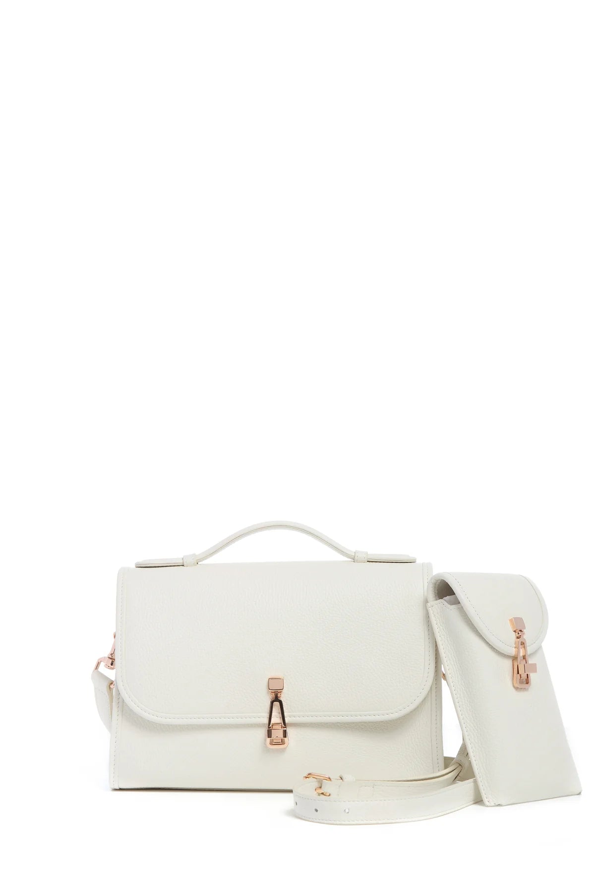 Ivory Textured Leather