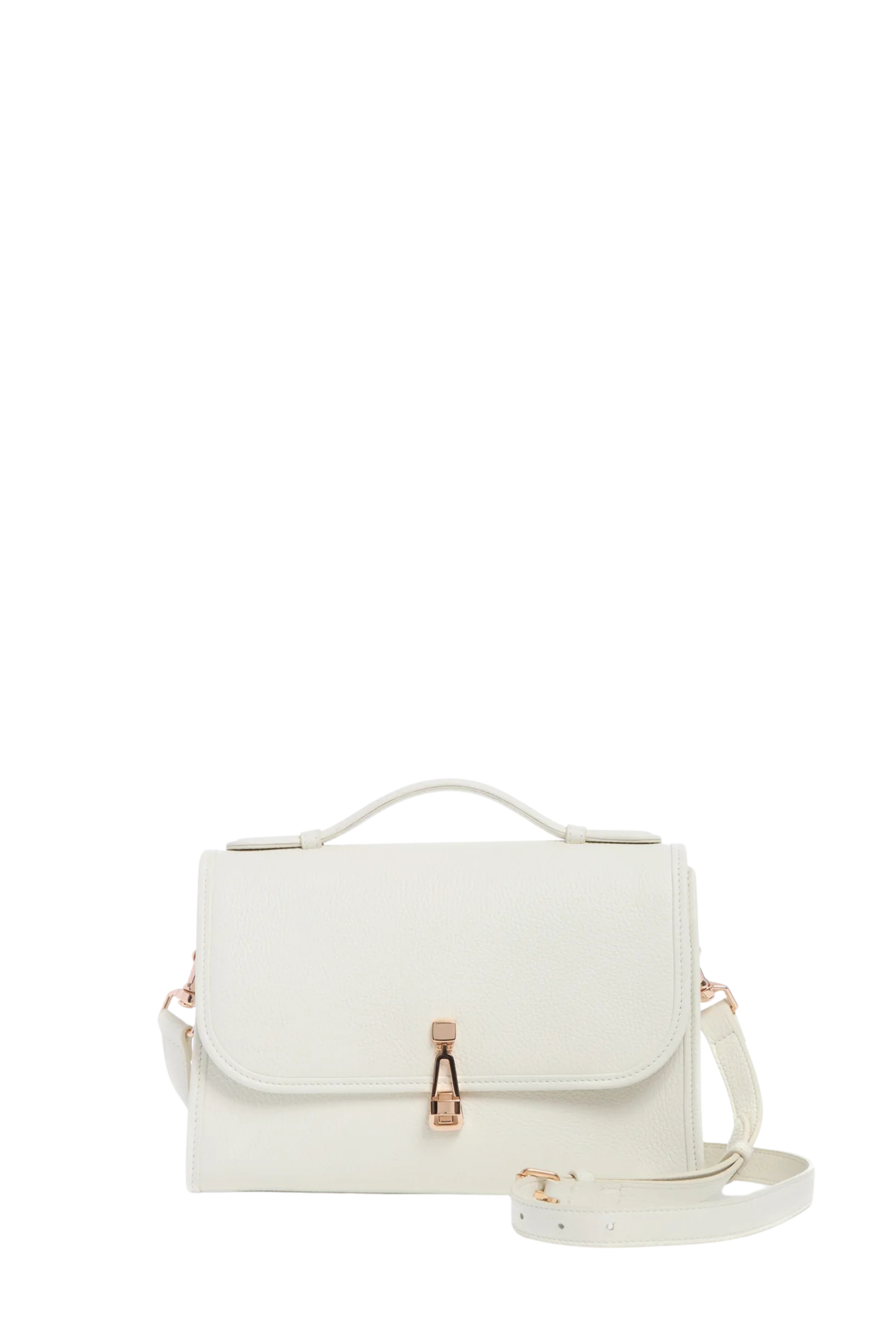 Ivory Textured Leather